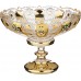 Фруктовница на ножке «lefard gold glass» диаметр=30 см. высота=23 см. (кор=4шт.)