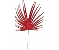 Изделие декоративное «пальмовый лист» длина=37см. красный (кор=300шт.)