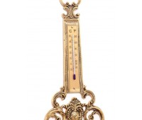 Часы настенные с термометром (кварцевые) 81*24 см.