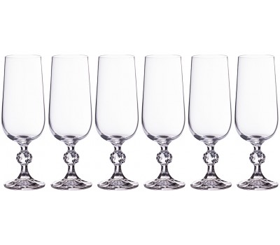Набор бокалов для шампанского из 6 шт. «claudie/sterna» 180 мл высота=17 см (кор=8набор.)