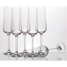Набор бокалов для шампанского из 6 шт. «сандра» 200 мл. высота 25 см. (кор=8набор.)