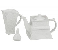 Чайный набор «париж» чайник+чашка 500/200 мл.(кор=18набор.)