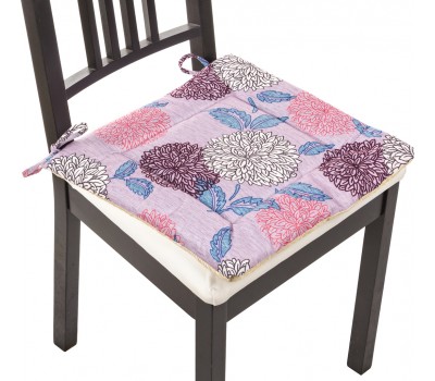 Сиденье для стула «астра», цвет фиолетовый, 40*40 см, 100% полиэстер (кор=50шт.)