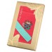 Передник «чаепитие», 100% лен,цвет коралловый/бирюза (кор=24шт)