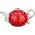 Заварочный чайник «красный в горошек» 250 мл. (кор=36шт.)