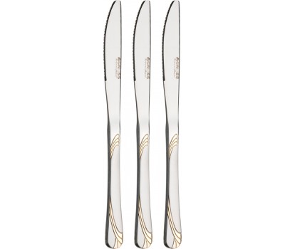 Набор ножей agness из 3 шт. длина=23 см (мал=20/кор=80набор.) серия elegance