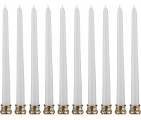 Набор свечей из 10 шт.высота=29 см.белый (кор=9набор.)