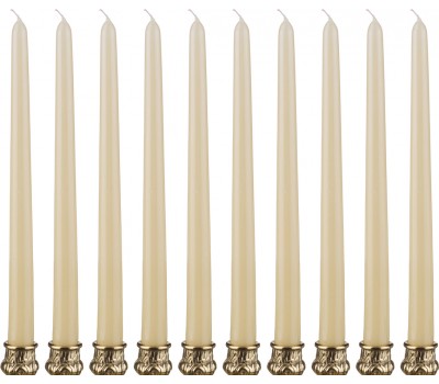 Набор свечей из 10 шт.высота=29 см.кремовый (кор=9набор.)