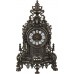 Комплект: часы каминные диаметр циферблата=11 см. + 2 подсвечника высота=40 см. (кор=1комп.)