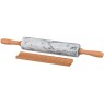 Скалка agness мраморная с деревянными ручками длина=46 см диаметр=6 см (кор=6шт.)