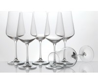 Набор бокалов для вина из 6 шт.«сандра» 450 мл высота 23,5 см (кор=8набор.)