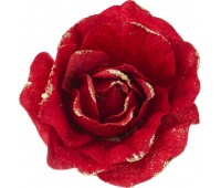 Цветок искусственный «роза» диаметр=19 cm на клипсе (мал=48шт./кор=480шт.)