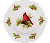 Блюдо для сервировки стола коллекция «for sweet home »птичка кардинал