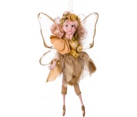 Декоративное изделие«фея-бабочка в золотом платье» высота=32 см.(мал-6/кор=36шт.)