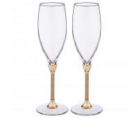 Набор бокалов для шампанского из 2 шт.250 мл. высота=25 см. (кор=1набор.)
