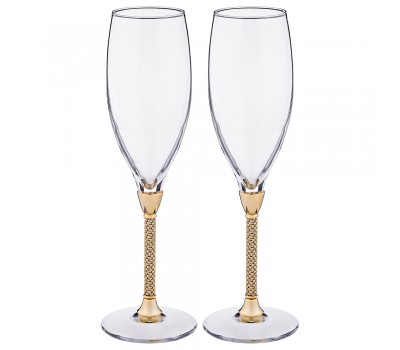 Набор бокалов для шампанского из 2 шт.250 мл. высота=25 см. (кор=1набор.)