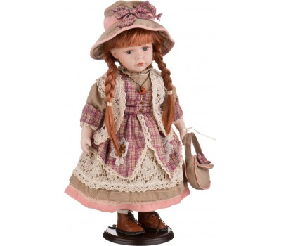 Кукла фарфоровая декоративная высота=42 см.
