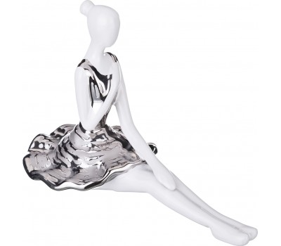 Статуэтка «балерина серебряная коллекция » 26*13 см высота=18 см (кор=12 шт.)