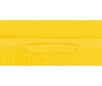 Салфетка махровая «анютины глазки»  40х40,жёлтый,3d вышивка,100% х/б