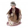 Кукла фарфоровая декоративная «бабушка в кресле» 27*23*33 см. (кор=4шт.)