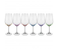 Набор бокалов для вина из 6 шт. «viola» 550 мл. высота=24,5 см