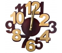 Часы настенные кварцевые «цифры» диаметр=34 см (кор=6 шт.)