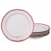 Набор десертных тарелок из 6-ти шт. диаметр=20 см (кор=6набор.)