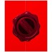Салфетка «колокольчики на красном» овал 30*45 см (кор=400 шт)