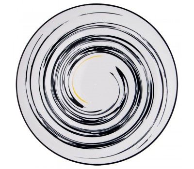 Тарелка подстановочная «черно-белое» диаметр=27см. коллекция «vogue» (мал=6шт./кор=36шт.) без упаков