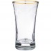 Набор стаканов из 6 шт.«тюльпан азур» золото 300 мл
