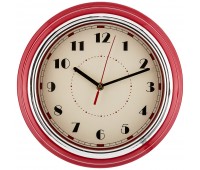 Часы настенные кварцевые «lovely home» 29,8*29,8*9,5 см цвет:красный (кор=6шт.)