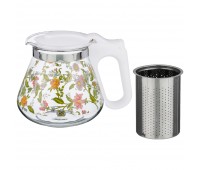 Заварочный чайник agness с фильтром «flowers» 700 мл.