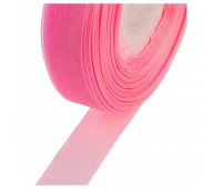 Лента атласная, розовая, ширина=0,7 см длина=227,5 м. (5боб*45,5м)