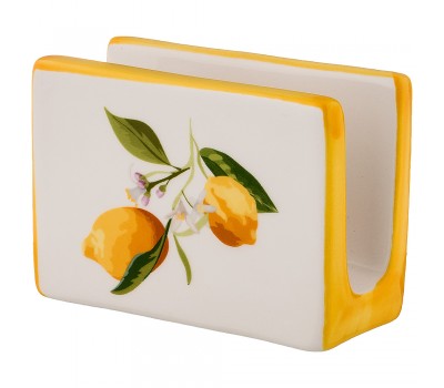 Подставка для салфеток серия «сочные лимоны» 11*7,5 см (кор=96 шт.)