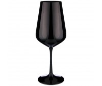 Набор бокалов для вина «sandra sprayed black» из 6 шт. 450 мл. высота=24 см. (кор=8набор.)