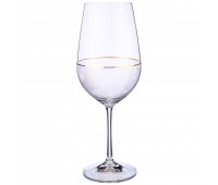 Набор бокалов для вина «viola elegance» из 6 шт. 550 мл. высота=25 см. (кор=8набор.)