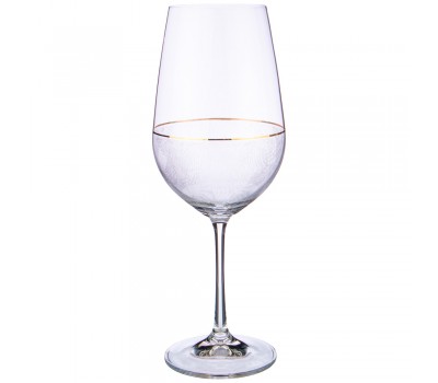 Набор бокалов для вина «viola elegance» из 6 шт. 550 мл. высота=25 см. (кор=8набор.)