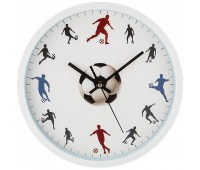 Часы настенные кварцевые «футбол» диаметр=31 см. диаметр циферблата=27,5 см.  (кор=6шт.)
