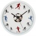 Часы настенные кварцевые «футбол» диаметр=31 см. диаметр циферблата=27,5 см.  (кор=6шт.)