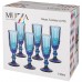 Набор бокалов для шампанского «серпентина» из 6шт. серия «muza color» 150мл. / в=20 см (кор=4наб.)