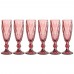 Набор бокалов для шампанского «ромбо» 6шт. серия «muza color» 150мл. / в=20 см. (кор=4наб.)