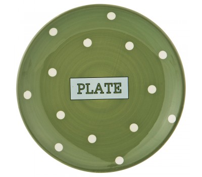 Тарелка десертная «green plate» 20,3*20,3*2 см  (кор=48 шт.)