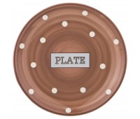 Тарелка десертная «pink plate » 20,3*20,3*2 см (кор=48 шт.)