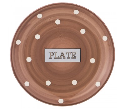 Тарелка десертная «pink plate » 20,3*20,3*2 см (кор=48 шт.)