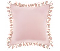 Подушка декоративная «карамелька»,45х45см,розовая,100%пэ вышивка