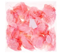 Роза крупная розовая с перьями  (упаковка из 12шт)