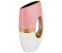Ваза декоративная «розовая коллекция» 15,5*8,5см высота=30 см (кор=12шт.)