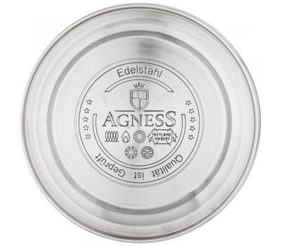 Чайник agness со свистком 3,0 л термоаккумулирующее дно, индукция (кор=6шт)