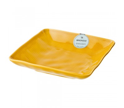Салатник квадратный «concept» 20,5 см желтый (кор=16шт.) мал.уп. 4 шт