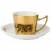 Кофейный набор «tiger» на 4пер. 8пр. 90мл, золотой (кор=12наб.)